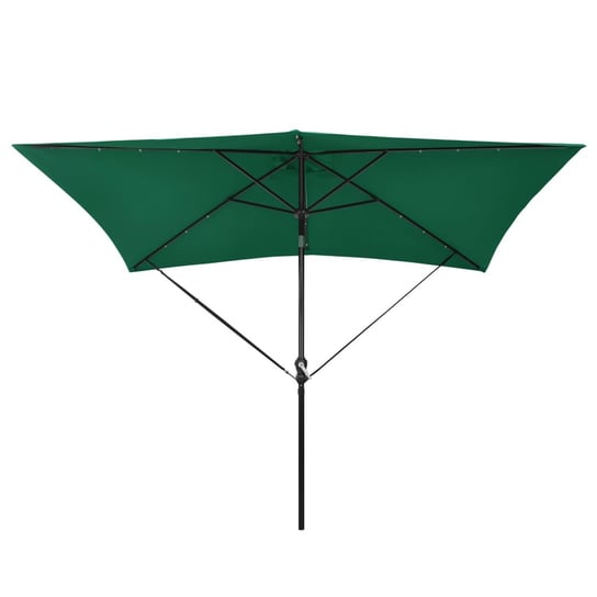 Zestaw pasków do mocowania parasola, czarny, polipropylen vidaXL