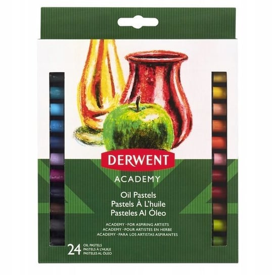 Zestaw pasteli olejnych Derwent Academy, 24 sztuk Derwent