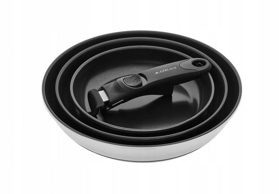 Zestaw patelni Gerlach 3 elementy Smart Steel 20/24/28 cm stal nierdzewna Gerlach