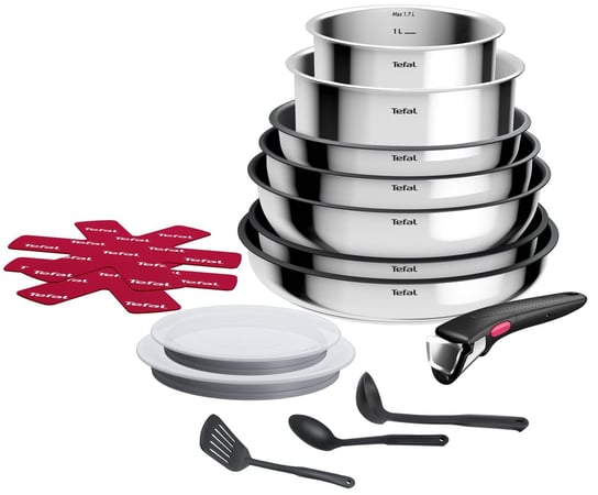 Zestaw patelni i garnków TEFAL Ingenio Cook Eat, 15 szt. Tefal