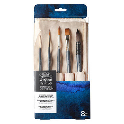 Zestaw pędzli Professional Watercolour W&N, 8 sztuk Inna marka