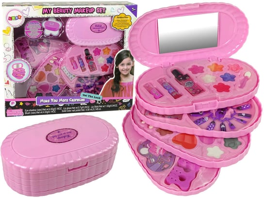 Zestaw Piękności Kosmetyczka Cienie Do Powiek Paznokcie Dla Dziewczynek Lean Toys