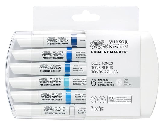 Zestaw Pigment Markerów Winsor & Newton Blue Tones 6 sztuk Winsor & Newton