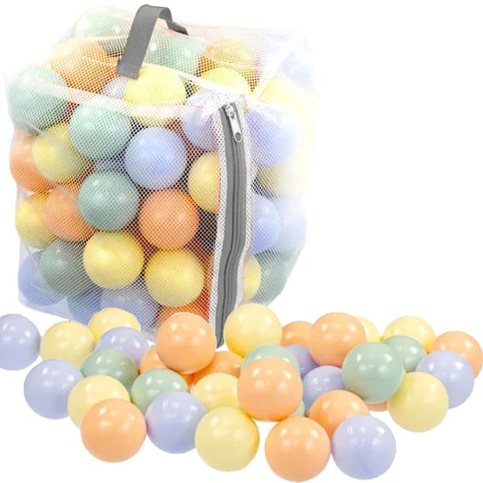 Zestaw piłeczki do suchego basenu 100 sztuk kilki piłki plastikowe pastelowe Mochtoys