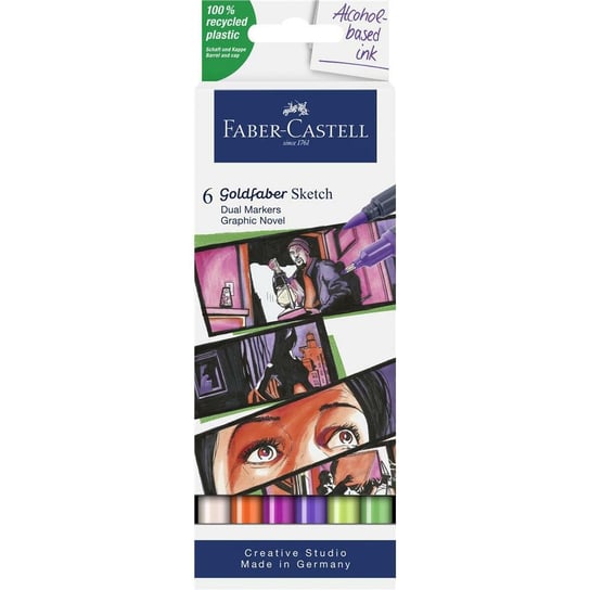 Zestaw pisaków Goldfaber Sketch          Faber-Castell 6 szt. - Graphic Novel Faber-Castell