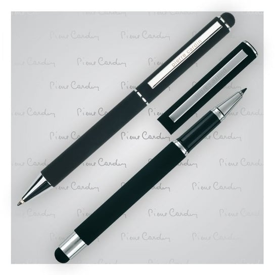 Zestaw piśmienny długopis i pióro kulkowe soft touch CLAUDIE Pierre Cardin
