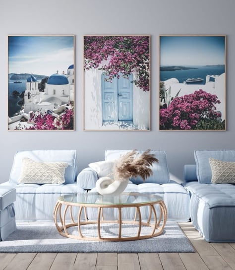 Zestaw Plakatów, Zachwycające Santorini, Rozmiar 30X40 cm Fotobloki & Decor
