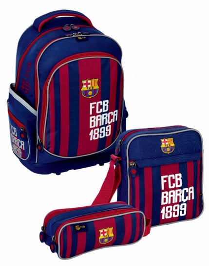 Zestaw plecak szkolny FC-181 z saszetką i torbą na ramię FC Barcelona