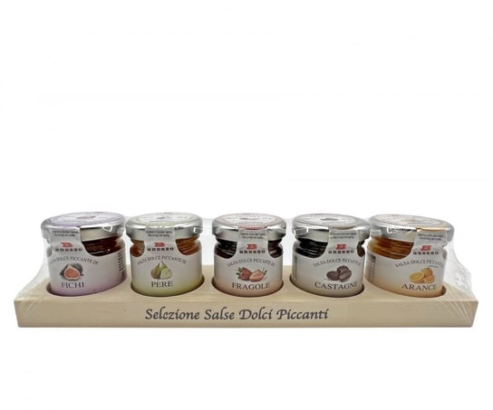 Zestaw podarunkowy 5 pikantnych słodkich sosów (Mostarde) / Brezzo Inny producent