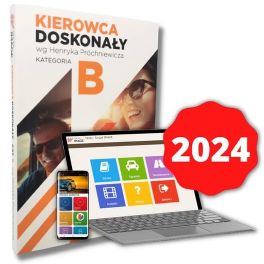 Zestaw: Podręcznik Kierowca doskonały Kategoria B B1 B+E + Testy online 2024 ( Prawo jazdy ) Inny producent