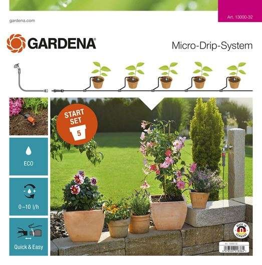 Zestaw podstawowy S do roślin doniczkowych Gardena Micro-Drip-System do nawadniania 13000-20 Gardena