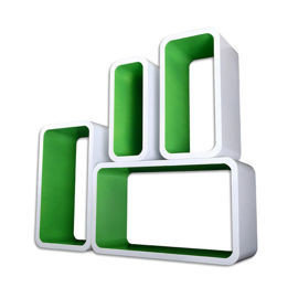 Zestaw półek VG Line Cube 01, zielony, biały VG Line