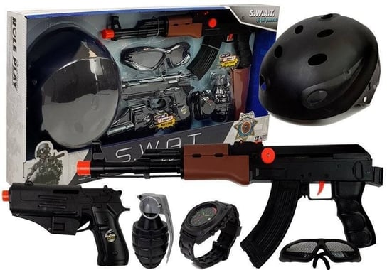 Zestaw Policjanta S.W.A.T Pistolety Kask Lean Toys