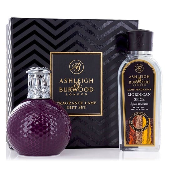 Zestaw Prezentowy Ashleigh & Burwood Lampa Zapachowa MAŁA Damson In Distress +Płyn  Moroccan Spice 250 ml Ashleigh & Burwood