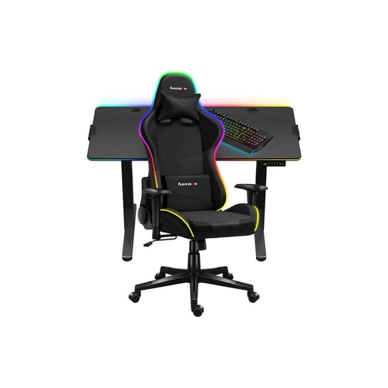 Zestaw prezentowy biurko Hero 8.2 RGB + fotel Force 6.2 RGB Mesh + klawiatura Rocket 4.0 Inna marka