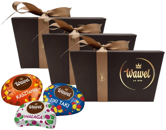 Zestaw prezentowy Bombonierki z czekoladkami Wawel 900g - 3 sztuki Wawel