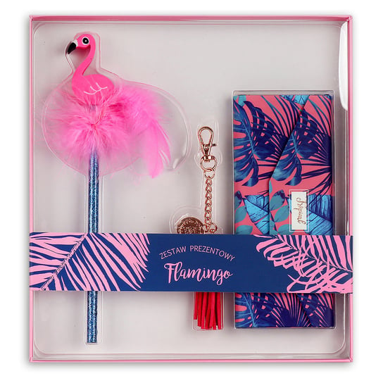 Zestaw prezentowy Flamingo Tropical, 3 elementy Empik