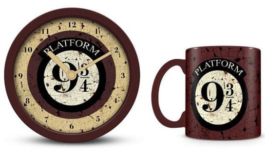 Zestaw Prezentowy Harry Potter (peron 9 3/4): zegar budzik + kubek Inna marka