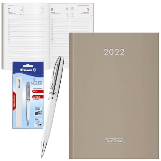 Zestaw prezentowy kalendarz 2022 A5 długopis Jazz Herlitz