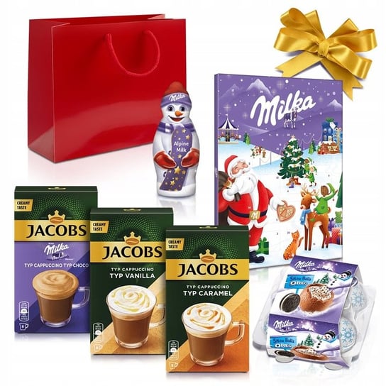 Zestaw Prezentowy  Kawa Rozpuszczalna Smakowa Jacobs + Słodycze Świąteczne Jacobs