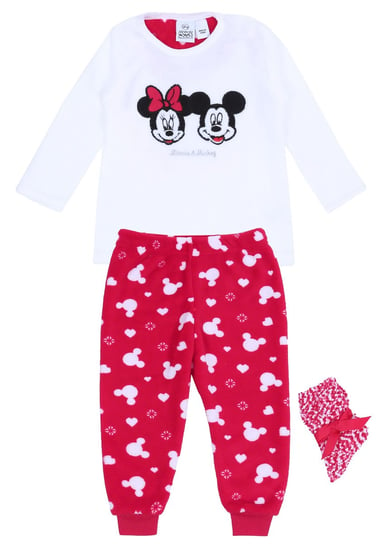 Zestaw Prezentowy: Piżama + Skarpetki Myszka Mickey Minnie Disney 18-24 M 92 Cm sarcia.eu