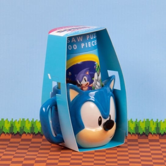 Zestaw Prezentowy Sonic The Hedgehog: Kubek 3D Plus Puzzle MaxiProfi