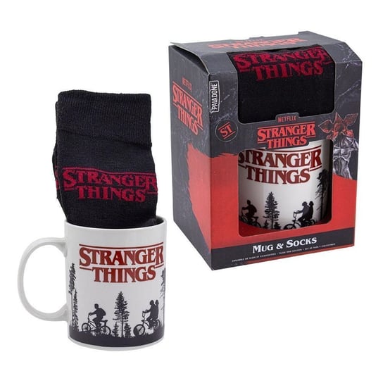 Zestaw prezentowy Stranger Things: kubek plus skarpetki - Logo Inny producent