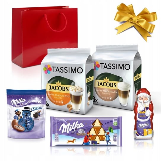 Zestaw Prezentowy Świąteczny Kapsułki Tassimo Latte, Słodycze Świąteczne Tassimo