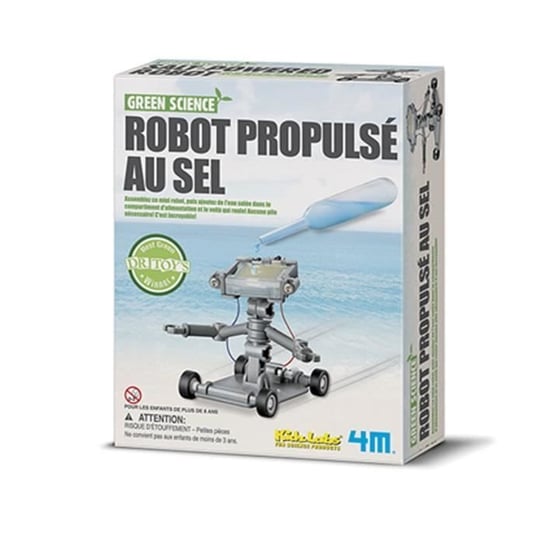 Zestaw produkcyjny - 4M - Robot zasilany solą - Szary - Mieszany - Nauka i gry 4M