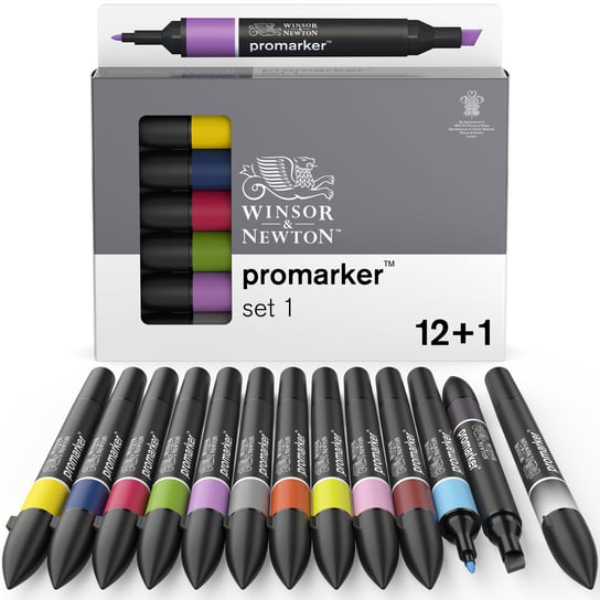 Zestaw profesjonalnych markerów, Winsor&Newton, 12 sztuk Winsor & Newton