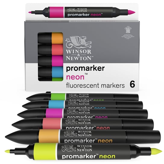 Zestaw profesjonalnych markerów, Winsor&Newton, 6 sztuk Winsor & Newton