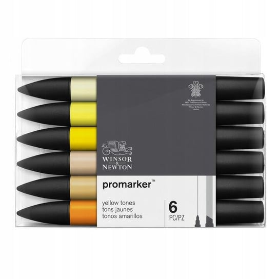 Zestaw Promarker W&N 6 Kolorów Yellow Tones Winsor & Newton