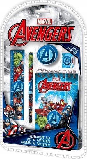 Zestaw Przyborów Szkolnych 5 Elementów Avengers Marvel