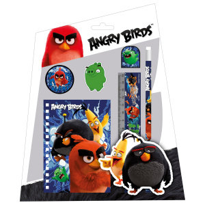 Zestaw przyborów szkolnych, Angry Birds, 6 elementów Derform