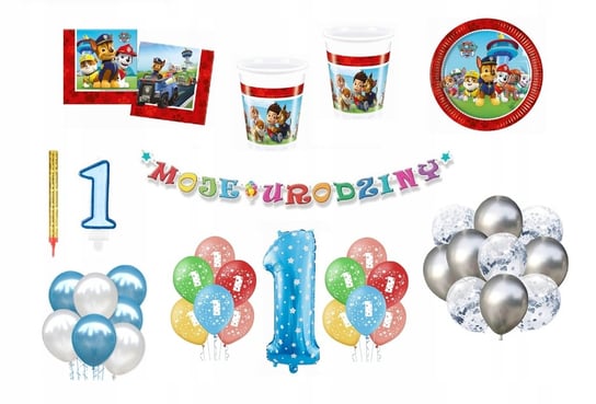 Zestaw Psi Patrol 1 Urodziny Balony Inna marka