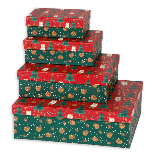 Zestaw pudełek prezentowych, Classic Christmas, Boże Narodzenie, 4 sztuki Empik