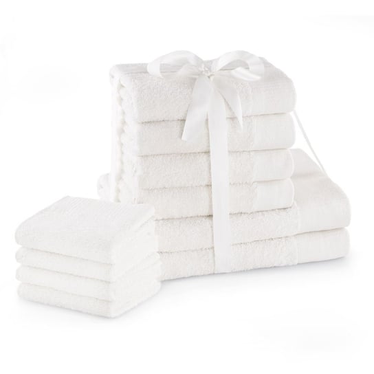 Zestaw ręczników Amari – 10 elementów biały AmeliaHome AmeliaHome