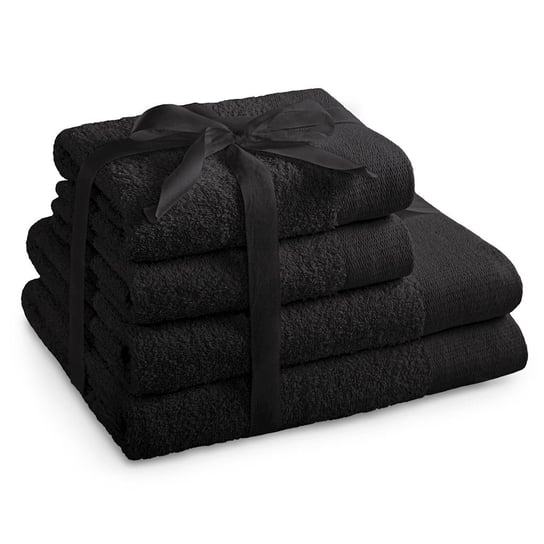 Zestaw ręczników Amari – 4 elementy czarny AmeliaHome AmeliaHome