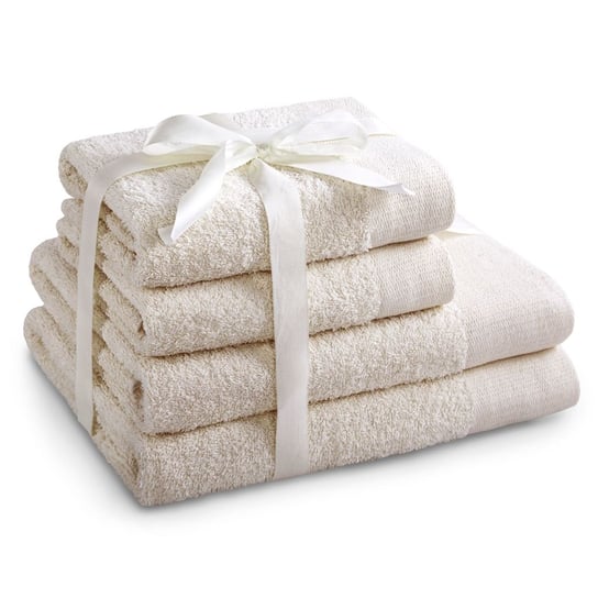 Zestaw ręczników Amari – 4 elementy ecru AmeliaHome AmeliaHome