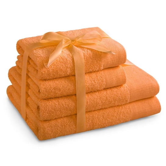 Zestaw ręczników Amari – 4 elementy pomarańczowy AmeliaHome AmeliaHome