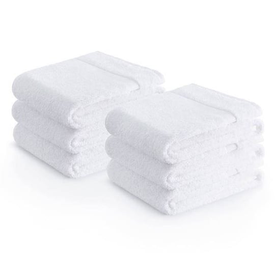 Zestaw ręczników hotelowych - 6 sztuk 50 x 100 cm biały Zender Zender