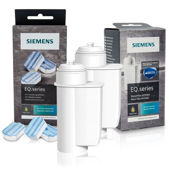 Zestaw Siemens, Filtr Intenza TZ70003 2 szt, Tabletki Odkamieniające TZ80002 Aqualogis