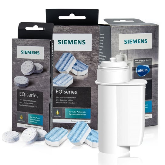 Zestaw Siemens, Intenza Tz70003, Tabletki Czyszczęce Tz80001, Tabletki Odkamieniające Tz80002 Aqualogis