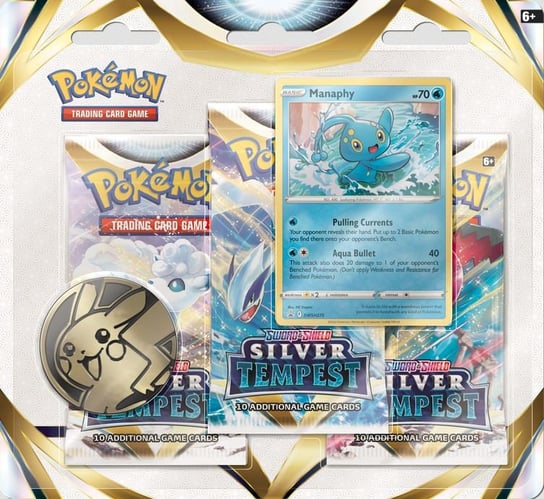 Zestaw Silver Tempest 3 Pack Manahaphy Pokemon