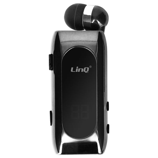 Zestaw sluchawkowy Bluetooth Micro-Lavalier, autonomia 20 godzin i polaczenie wielopunktowe, LinQ R8388 - srebrny LinQ
