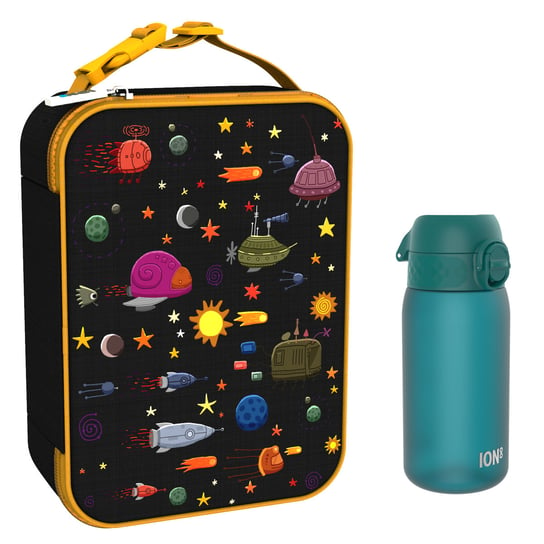 Zestaw Śniadaniowy Do Przedszkola Ion8 Space 15: Lunchbag I8Lbkspace I Butelka Ion8 I8Rf350Aqu ION8