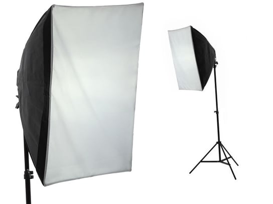 Zestaw Softbox 60X90Cm + Lampa + 4X Żarówki 85W + Statyw Massa