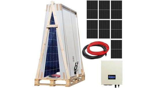 Zestaw solarny 2850W do grzania wody: Przetwornica ECO Solar Boost PRO 3,5kW+7x Panel solarny +2x Kabel solarny+Złącza MC4 Inna marka