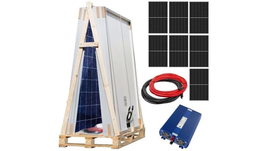 Zestaw solarny 2850W do grzania wody w bojlerach: Przetwornica ECO Solar Boost 3kW+7x Panel solarny+2x Kabel solarny+Złącza MC4 Inna marka