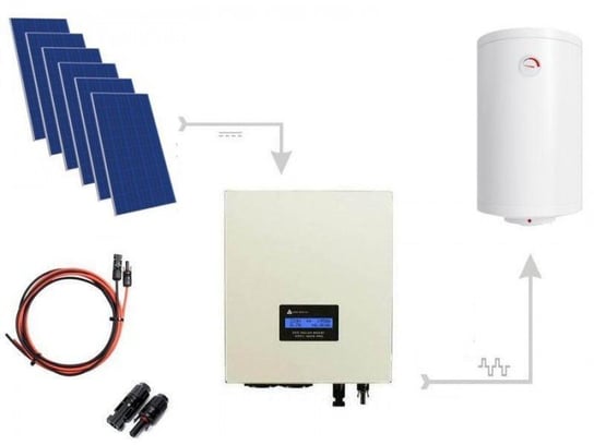 Zestaw solarny do grzania wody w bojlerach ECO Solar Boost PRO 2500W MPPT 6xPV Mono AZO Digital